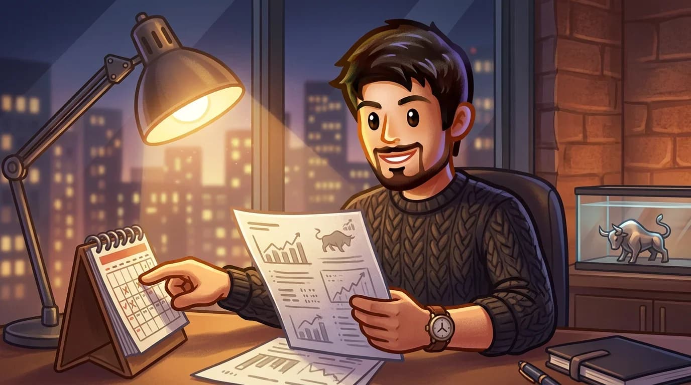 Trader deciding when to exit a position